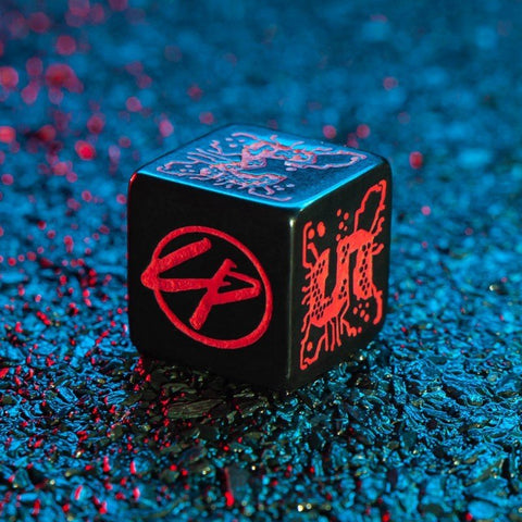 Cyberpunk RED Essential Dice Set black and red - Hobby.lt 🇬🇧