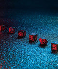 Cyberpunk RED Essential Dice Set black and red - Hobby.lt 🇬🇧