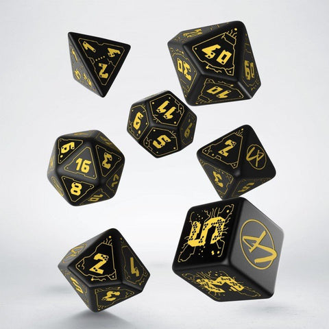 Cyberpunk RED RPG Dice Set black and yellow - Hobby.lt 🇬🇧