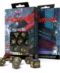 Cyberpunk RED RPG Dice Set black and yellow - Hobby.lt 🇬🇧