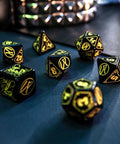 Cyberpunk RED RPG Dice Set black and yellow - Hobby.lt 🇬🇧