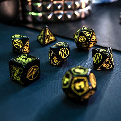 Cyberpunk RED RPG Dice Set black and yellow - Hobby.lt 🇬🇧