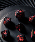 Cyberpunk RED RPG Dice Set black red - Hobby.lt 🇬🇧