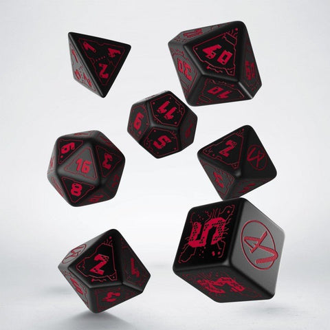 Cyberpunk RED RPG Dice Set black red - Hobby.lt 🇬🇧