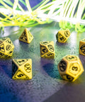 Cyberpunk RED RPG Dice Set danger zone yellow and black - Hobby.lt 🇬🇧