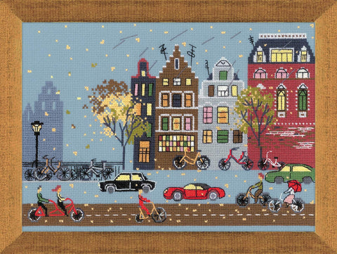 Cycle Lane - Cross Stitch Kit from RIOLIS Ref. no.:1490