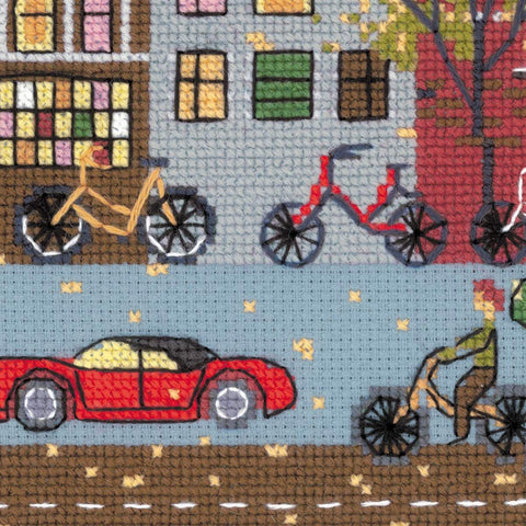 Cycle Lane - Cross Stitch Kit from RIOLIS Ref. no.:1490