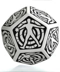 D12 Hit Location Dice white and black