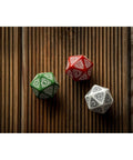 D20 Level Counter Dice red and white - Hobby.lt 🇬🇧