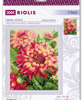 Dahlias Cross Stitch kit by RIOLIS Ref. no.: 1968 - Hobby.lt 🇬🇧