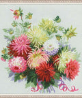 Dahlias - Cross Stitch Kit from RIOLIS Ref. no.:1384 - Hobby.lt 🇬🇧