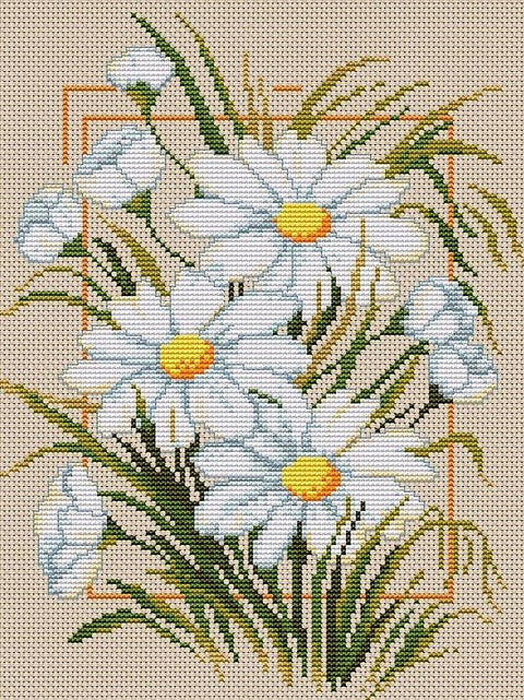 Daisies SB289 - Cross Stitch Kit by Luca - s - Hobby.lt 🇬🇧