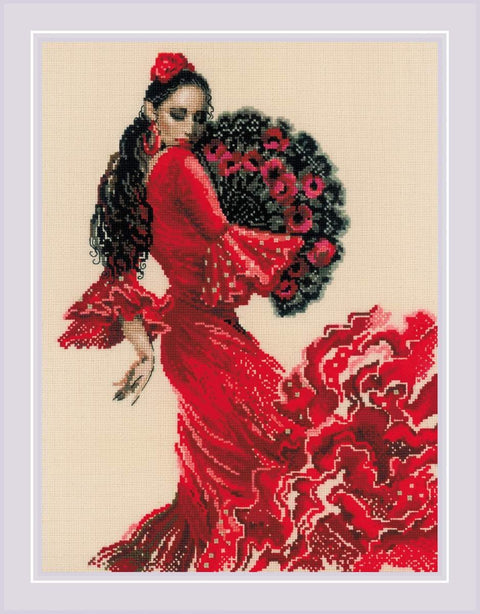 Dancer cross stitch kit by RIOLIS Ref. no.: 1740 - Hobby.lt 🇬🇧