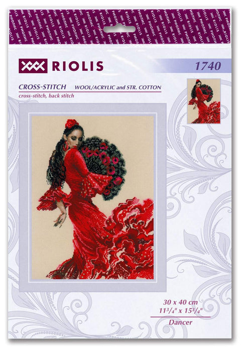 Dancer cross stitch kit by RIOLIS Ref. no.: 1740