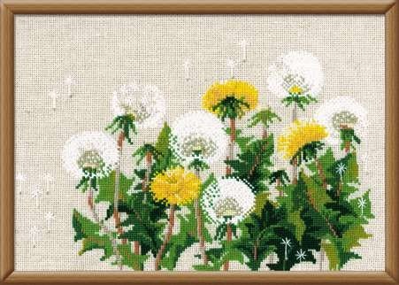 Dandelions - Cross Stitch Kit from RIOLIS Ref. no.:807 - Hobby.lt 🇬🇧