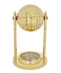 Decorative brass globe with compass MX1160 - Hobby.lt 🇬🇧