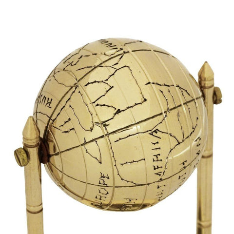 Decorative brass globe with compass MX1160 - Hobby.lt 🇬🇧