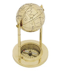 Decorative brass globe with compass MX1160 - Hobby.lt 🇬🇧
