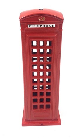 Decorative Figurine - Telephone Booth - money box