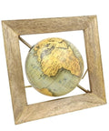 Decorative globe in a wooden frame - GLB - 40 - Hobby.lt 🇬🇧
