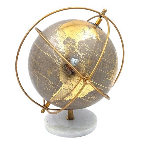Decorative globe on a stone base GLB - 127 - Hobby.lt 🇬🇧