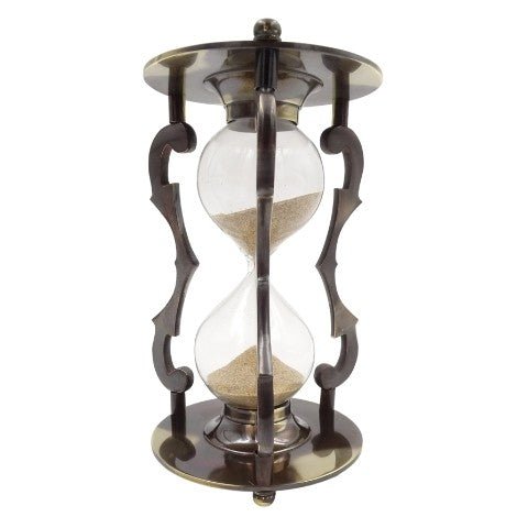 Decorative hourglass - antique finish 5 min NC2677 - Hobby.lt 🇬🇧