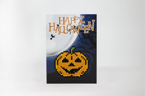 Halloween Diamond Painting Card Kit with Crystal Drills, DIY Craft Set, Wizardi Cards, Envelope Included