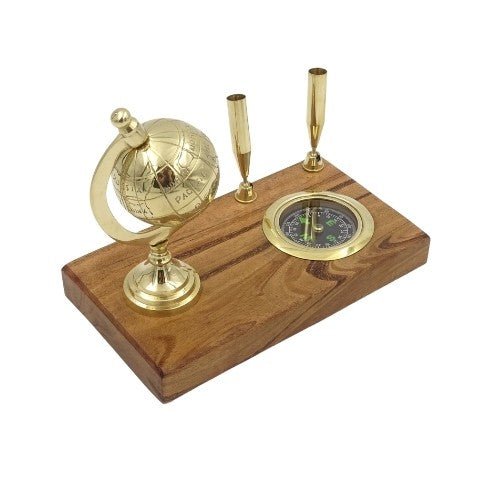 Desk set Globe Compass Pen holders NC2144E - Hobby.lt 🇬🇧