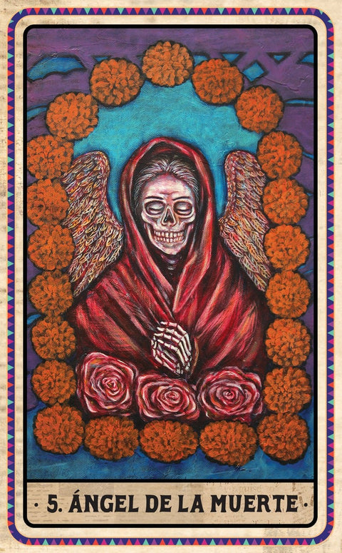 Dia De Los Muertos Oracle cards Blue Angel