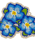 Diamond mosaic souvenir Blue Pansies WW161 - Hobby.lt 🇬🇧