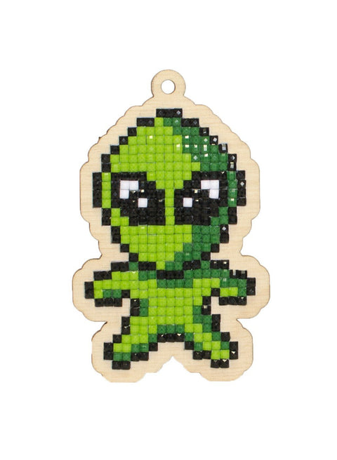 Diamond mosaic souvenir Green Alien WW273 - Hobby.lt 🇬🇧