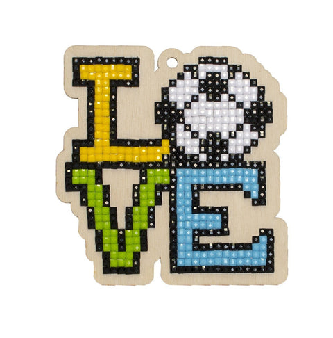 Diamond mosaic souvenir Love Football WW298 - Hobby.lt 🇬🇧