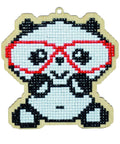 Diamond mosaic souvenir Panda in Glasses WW152 - Hobby.lt 🇬🇧