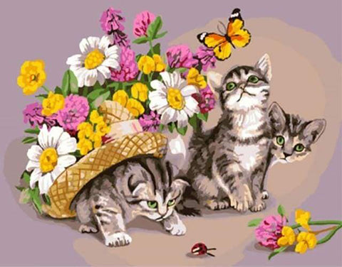 Diamond painting 3 Kittens AZ-1094 Size: 50x40