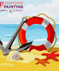 Diamond painting Anchor on the Sea AZ - 1484 Size: 15х15 - Hobby.lt 🇬🇧