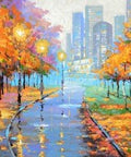 Diamond painting Autumn City AZ - 1162 Size: 60х40 - Hobby.lt 🇬🇧