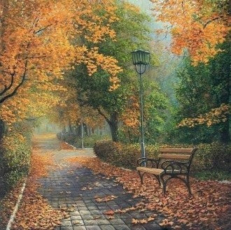 Diamond painting Autumn in the Park AZ-1160 Size: 50х50