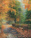 Diamond painting Autumn in the Park AZ - 1160 Size: 50х50 - Hobby.lt 🇬🇧