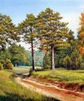Diamond painting Autumn Pines AZ - 1168 Size: 70х46 - Hobby.lt 🇬🇧
