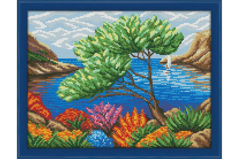 Diamond painting Beautiful Lagoon AZ - 1335 Size: 40*30 - Hobby.lt 🇬🇧