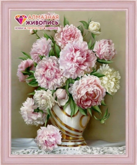 Diamond painting Beautiful Peonies AZ-1505 Size: 40х50