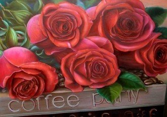 Diamond painting Beautiful Roses AZ - 1170 Size: 50х35 - Hobby.lt 🇬🇧