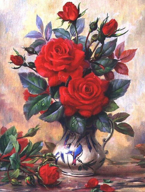 Diamond painting Beautiful Roses AZ - 1349 Size: 30*40 - Hobby.lt 🇬🇧