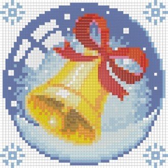Diamond painting Bells AZ - 1257 Size: 15х15 - Hobby.lt 🇬🇧
