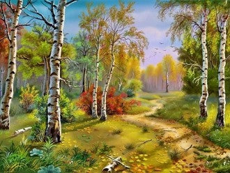 Diamond painting Birch Grove AZ-481 Size: 40х55