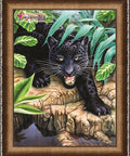 Diamond painting Black Panther AZ - 1522 Size: 30х40 - Hobby.lt 🇬🇧