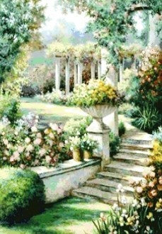 Diamond painting Blooming Garden AZ-446 Size: 60х75