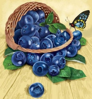 Diamond painting Blueberries in the Basket AZ-1120 Size: 25х27