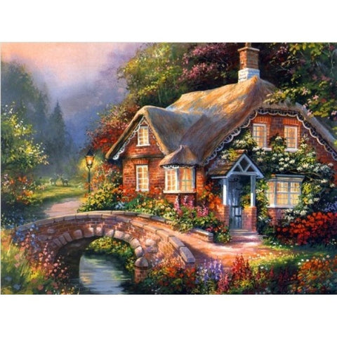 Diamond painting Bridge near the River AZ-1227 Size: 60х45