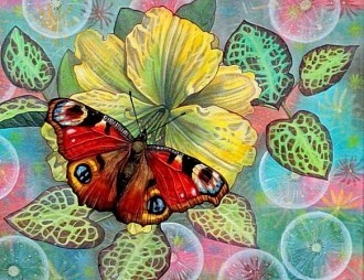 Diamond painting Butterfly AZ-1204 Size: 38х50